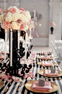 Свадьба в розовом и черном цвете: утонченно и красиво