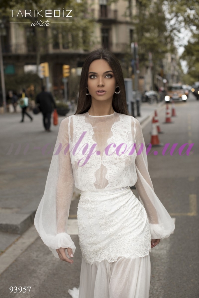 Свадебное платье TARIK EDIZ 93957 CLOUD